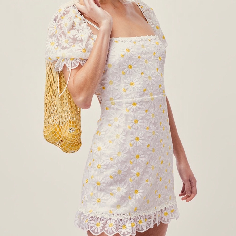 For Love and Lemons Brulee Daisy Mini Dress